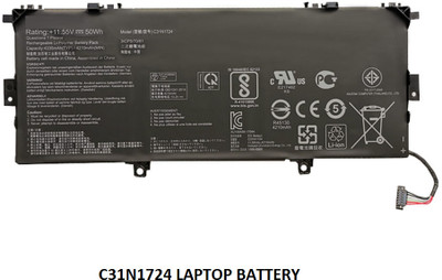 SOLUTIONS-365 COMPATIBLE C31N1724 BATTERY FOR ASUS ZENBOOK 13 UX331UN-EG011T U3100FAL SERIES 3 Cell Laptop Battery