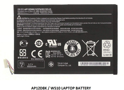 SOLUTIONS-365 COMPATIBLE ACER AP12D8K / W510 LAPTOP BATTERY FOR ICONIA TAB A3-A10 , ICONIA TAB A3-A11 , ICONIA TAB W510 , ICONIA TAB W510P 3 Cell Laptop Battery
