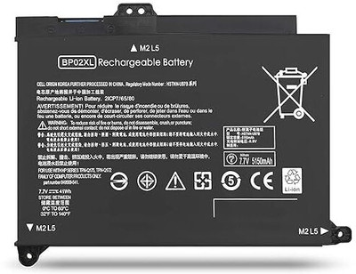WEFLY Laptop Battery Compatible for H/P Pavilion BP02XL PC 15 AU010WM AU018WM Series HSTNN-UB7B HSTNN-LB7H 2ICP7/65/80 BP02XL 3 Cell Laptop Battery