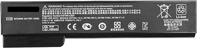 WEFLY Laptop Battery Compatible for ProBook 6360B 6360T 6460B 6465B 6470B 6475B 6560B 6565B 6570B 8460P 8460W 8470P 8470W 8560P 8570P 628367-221 628367-251 628367-321 628367-361 628368-241 628368-242 628368-251 628368-252 628368-321 628368-351 628368-352 628368-421 628368-541 628368-542 628368-741 6