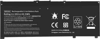 WEFLY Laptop Battery Compatible for SR03XL Pavilion15-cx0000TX 15-cx0001TX 4 Cell Laptop Battery