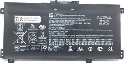 HP LK03XL HSTNN-LB7U, HSTNN-LB8J, HSTNN-UB71, HSTNN-UB7I, L08855-856, L08934-1B1, L09049-1B1, L09280-855, L09281-855, L09911-141, L09911-421 3 Cell Laptop Battery