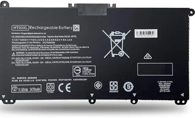 SOLUTIONS-365 HT03XL 3-Cell Laptop Battery for HP Pavilion 14-CE, 15-DA, 15-CS Series and more (11.55V, 41.7Wh/3630mAh) 3 Cell Laptop Battery