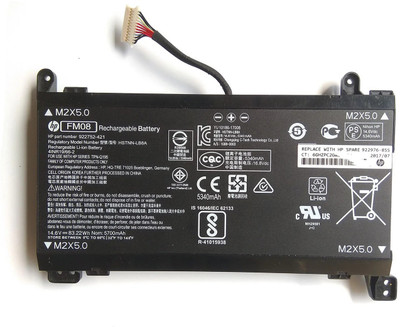 SOLUTIONS-365 FM08 12-PIN Laptop Battery for HP Omen 17-AN series (135W/150W adapter), including 17-an014ng and 17-an026tx | 14.6V, 83.22Wh, 5700mAh Li-ion | 8-Cell Replacement | HSTNN-LB8A, 922752-421, 922976-855. 2) Description in a paragraph 8 Cell Laptop Battery