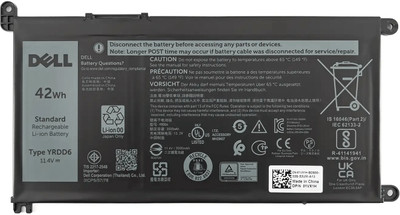 DELL YRDD6 1VX1H Laptop Battery for Inspiron 7586 Series P/N -: YRDD6 0YRDD6 1VX1H 01VX1H VM732 0VM732 3 Cell Laptop Battery