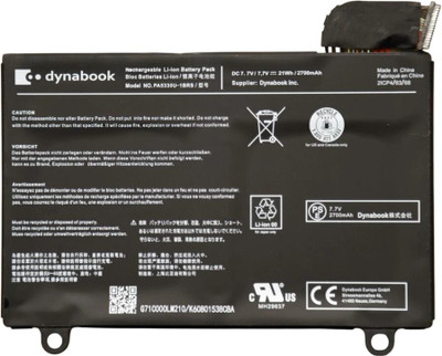 TOSHIBA PA5330U-1BRS Laptop Battery (7.7V, 21Wh, 2700mAh) for Dynabook G6, G83, GZ83, and series. 3 Cell Laptop Battery