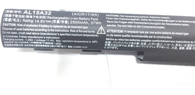 Acer LAPTOP BATTERY FOR Aspire E5-573 E5-573G E5-574G E5-473G 4ICR17/65 TravelMate P257-M P258-M P277-M P278-M 4 Cell Laptop Battery