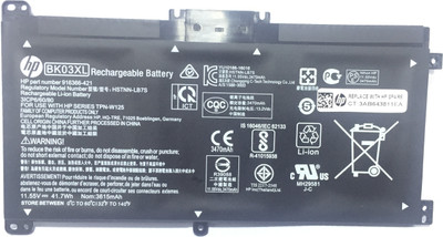 HP BK03XL /14-BA Laptop battery for Pavilion X360 14-BA 14M-BA Series 14BA253CL 14M-BA114DX 14M-BA011DX 14-BA1XX 14-BA2XX 14-BA153CL 14-BA125CL 14M-BA013DX 14-BA175NR 14M-BA1XX 14M-BA0XX 916811-855 HSTNN-LB7S UB7G 3 Cell Laptop Battery