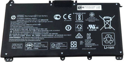 HP HT03XL Original Laptop Battery (11.55V, 41.7Wh, ~3600mAh) for Pavilion 14-CE, 14-CF, 15-DA, and 17-CA Series. 3 Cell Laptop Battery