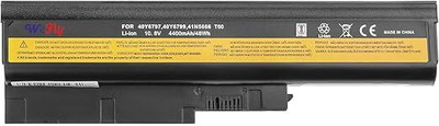 WEFLY 42T4504 92P1133 40Y6799 Laptop Battery for IBM ThinkPad R60 R61E T60 T60P T500 W500 SL500 SL400 SL300 42T5246 92P1141 92P1141 92P1137 92p1128 92p1130 92p1141 [10.8V] 6 Cell Laptop Battery