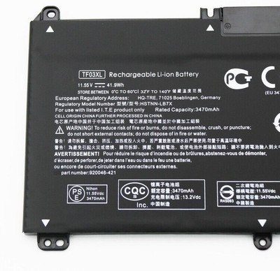 SOLUTIONS-365 TF03XL LAPTOP BATTERY COMPATIBLE FOR HP PAVILION 15-CC 15-CC023CL CC050WM CC563ST 15-CD CD000 15-CK 14-BF 14-BF040WM 14-BK000 920046-541 920070-855 3 Cell Laptop Battery