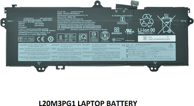 SOLUTIONS-365 COMPATIBLE L20M3PG1, 11.56V 4960mAh LAPTOP BATTERY FOR LENOVO 14E CHROMEBOOK GEN 2-82M1000NGE SERIES IDEAPAD 3 CHROME-14APO6-82MY0000US SERIES 4 Cell Laptop Battery