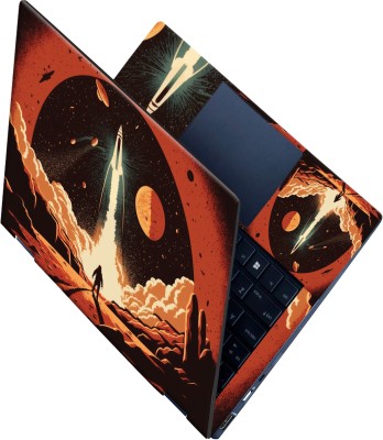 SCOTLON All panel_Rocket launch into space_Premium Laptop Skin Vinyl Laptop Decal 15.6