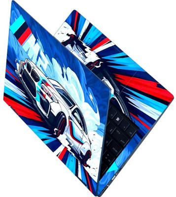 Flipkart SmartBuy Full Body Laptop Skin for Laptops Upto 15.6 Inch - BMW M Sport White Splash HD Sticker No Residue Removable Self Adhesive Vinyl Reusable Laptop Skin Compatible for 15.6 inch(Theme: Automobiles)