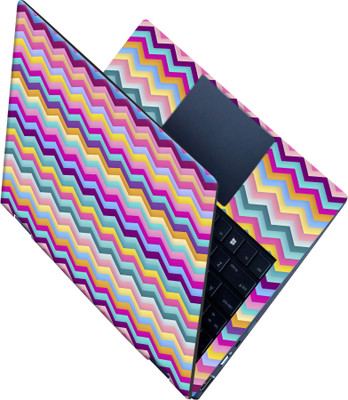 SCOTLON _All Panel_V shape colored wave patterns_ Vinyl Laptop Decal 15.5