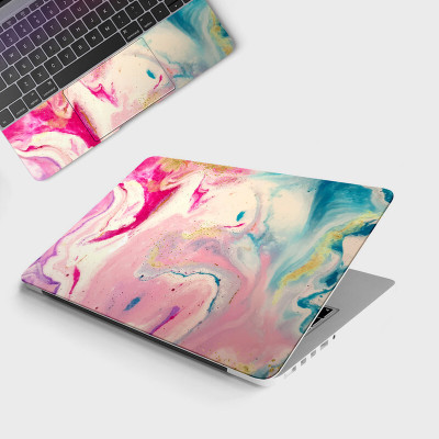 Yuckquee CALMING COLOUR MARBLE Full Body Vinyl Laptop Skin 14 Vinyl Laptop Skin Compatible for 14 inch(Theme: Patterns)