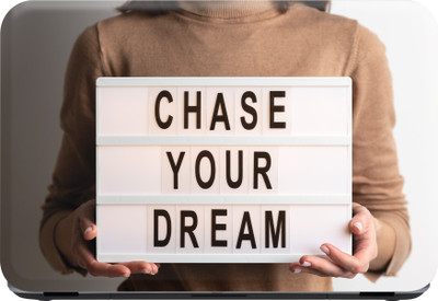SCOTLON _Single Panel_Chase your dream_ Vinyl Laptop Decal 15.5