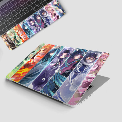 Yuckquee Demon Slayer Anime Full Body Vinyl Laptop Skin 14 P-41 Vinyl Laptop Skin Compatible for 14 inch(Theme: Patterns)