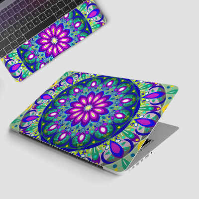 Yuckquee Mandala Art Full Body Vinyl Laptop Skin 14 P-2 Vinyl Laptop Skin Compatible for 14 inch(Theme: Patterns)