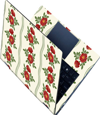 SCOTLON _All Panel_Vertical rose flower pattern_ Vinyl Laptop Decal 15.5