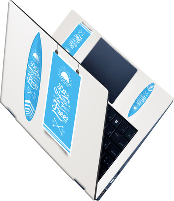 SCOTLON _All Panel_Wave set you free_ Vinyl Laptop Skin Compatible for 15.5 inch(Theme: Illustrations)