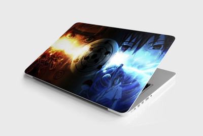 Yuckquee Anime Sasuke Laptop Skin/Vinyl for 15.6 inches for Laptop or Notebook . A-40 Vinyl Reusable Laptop Skin Compatible for 15.6 inch(Theme: Superheroes)