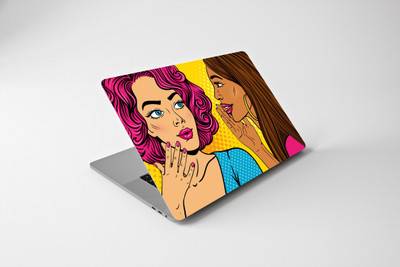 DWELLSINDIA Gossip Girl Skin/Sticker for Laptops Upto 15.6 Inch (HD Quality) Vinyl Reusable Laptop Skin Compatible for 15.6 inch(Theme: Comics & Cartoons)