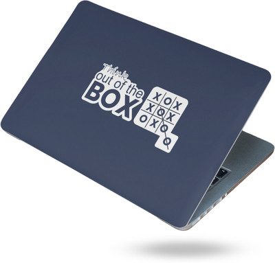 Design Dhakkan Think Out Of The Box Laptop Sticker/Skin 16inchx11-inch VINYL Laptop Decal 15.6 MATT VINYL Reusable Laptop Skin Compatible for 15.9 inch(Theme: Illustrations)