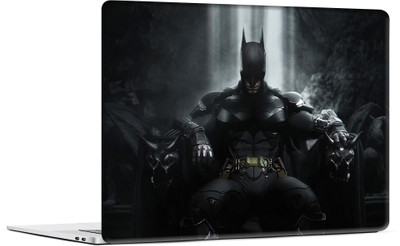 STICKER PRO Universal Laptop Skin Sticker with Extra Protective Layer - Batman Sitting Premium PVC Self Adhesive Vinyl Laptop Skin Compatible for 13 inch(Theme: Superheroes)