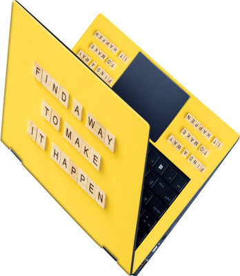 SCOTLON _All Panel_Find a way to make it happen_ Vinyl Laptop Skin Compatible for 15.5 inch(Theme: Illustrations)