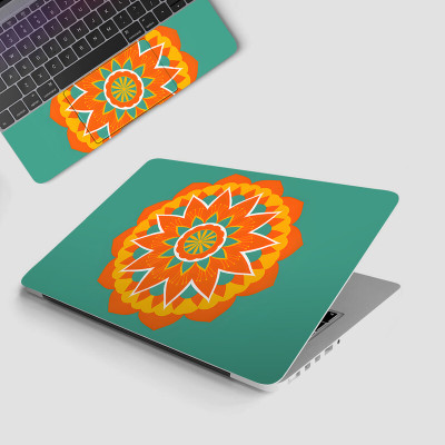 Yuckquee Mandala Art Full Body Vinyl Laptop Skin 14 P-23 Vinyl Laptop Skin Compatible for 14 inch(Theme: Patterns)