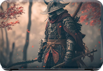 SCOTLON _Single Panel_Warrior standing infront of tree_ Vinyl Laptop Skin Compatible for 15.5 inch(Theme: Illustrations)