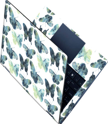 SCOTLON _All Panel_Abstract color butterflies_ Vinyl Laptop Skin Compatible for 15.5 inch(Theme: Patterns)