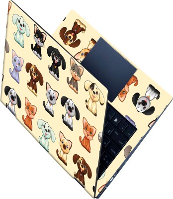 SCOTLON _All Panel_Cat and puppies_ Vinyl Laptop Decal 15.5