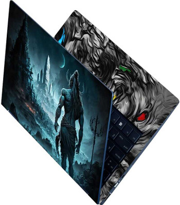 Flipkart SmartBuy Full Body Laptop Skin Sticker - Lord Shiva 3D Back Pose Self Adhesive Vinyl Laptop Skin Compatible for 15.6 inch(Theme: NA)