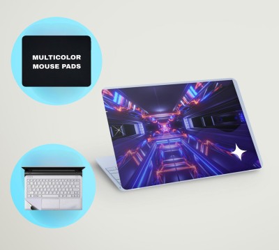CREATER 3in1 laptop skin with track-pad & mouse-pad (space gaming) 15.6 inch Vinyl Laptop Decal 15.6