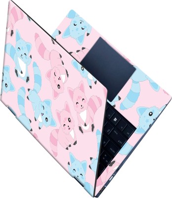 SCOTLON _All Panel_Rose and blue squirrel_ Vinyl Laptop Decal 15.5