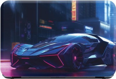 SCOTLON _Single Panel_AI generated futuristic car_ Vinyl Laptop Decal 15.5