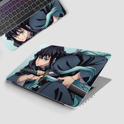 Yuckquee Demon Slayer Anime Full Body Vinyl Laptop Skin 15.6 P-35 Vinyl Laptop Skin Compatible for 15.6 inch(Theme: Patterns)
