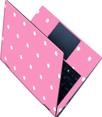SCOTLON _All Panel_White dots linear series pattern_ Vinyl Laptop Decal 15.5