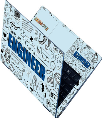 Anweshas Full Body Laptop Skin Fits Size Upto 15.6 Inches - Trust Me I Am An Engineer Self Adhesive Vinyl Reusable Laptop Skin Compatible for 15.6 inch(Theme: Typography)