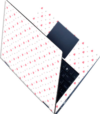 SCOTLON _All Panel_Heart patterns_ Vinyl Laptop Skin Compatible for 15.5 inch(Theme: Illustrations)