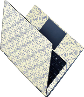 SCOTLON _All Panel_Blue diagnol square pattern_ Vinyl Laptop Skin Compatible for 15.5 inch(Theme: Illustrations)