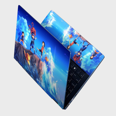 Yuckquee One Piece Anime Full Body Vinyl Laptop Skin 15.6 P-7 Vinyl Laptop Skin Compatible for 15.6 inch(Theme: Patterns)