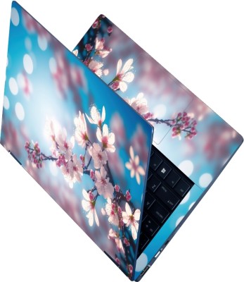 Flipkart SmartBuy Full Body Laptop Skin Sticker - Floral Flower Spring Abstract Self Adhesive Vinyl Laptop Decal 15.6