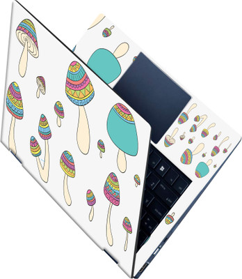 SCOTLON _All Panel_Colorful mushroom pattern_ Vinyl Laptop Decal 15.5