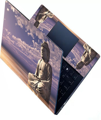 KALARKARI Laptop Skin Lord Buddha maditation Premium Matte vinyl HD printed Easy to Install Laptop Skin/Sticker/Decal/Vinyl/Cover for all size laptops upto 15.6 vinyl Laptop Skin Compatible for 15.6 inch(Theme: Spiritual)