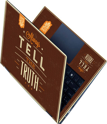 Flipkart SmartBuy _All Panel_ Tell the truth_Premium Vinyl laptop Skin_ Vinyl Laptop Skin Compatible for 15.6 inch(Theme: Illustrations)