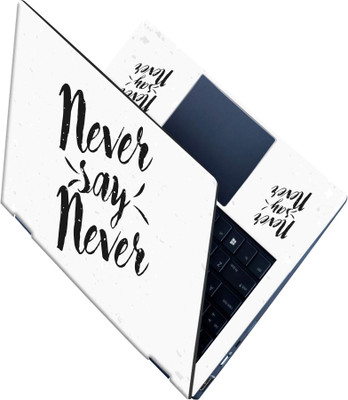 SCOTLON _All Panel_Never say never_ Vinyl Laptop Skin Compatible for 15.5 inch(Theme: Illustrations)