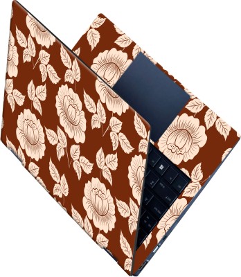 SCOTLON _All Panel_Rose flower and leaf design_ Vinyl Laptop Decal 15.5